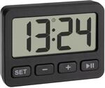 TFA Dostmann Digitale Miniuhr, 60.2036.01, mit Weckfunktion, Stoppuhr, Timer, ideal