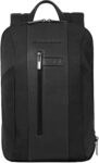 Zaino PIQUADRO Brief pelle e tessuto Nero - CA6384BR2-N