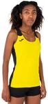 Joma Unisex 2XS Tanktop Record II, Gelb-Schwarz, XXS