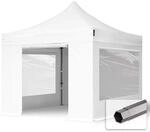 TOOLPORT Faltzelt Faltpavillon Pavillon 3x3m - mit 4 Seitenteilen...