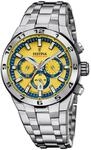 Festina Herrenuhr Chrono Bike Blau mit Edelstahlarmband