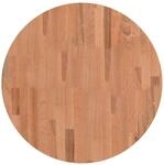 vidaXL Tischplatte &Oslash;60x2,5 cm Rund Massivholz Buche