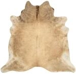 vidaXL Teppich Echtes Rindsleder Beige 180x220 cm