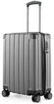 Hauptstadtkoffer Q-Damm Handgep&auml;ckkoffer (54x37x21 cm) 38 L, Silber | ABS-Hartschale