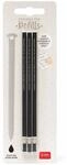Legami - Gelschreibermine radierbar, Set mit 3 St&uuml;ck, H&ouml;he 13 cm,