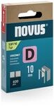NOVUS TOOLS Flachdrahtklammern Typ 53F, 10 mm, 600 St&uuml;ck, verzinkte...