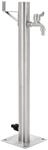 vidaXL Garten-Wassers&auml;ule Edelstahl Rund 65 cm