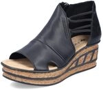 Rieker Damen Pantoletten 68197, Frauen Slipper,schluepfschuhe,Slip-ons,Backless