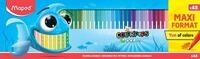 Maped - Filzstifte OCEAN - 48 St&uuml;ck - XXL Packung 1/5 m - 2 mm mittlere Spitze...