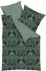 Kaeppel Mako-Satin Bettwäsche Maison smaragd 1 Bettbezug 155 x 220 cm + 1