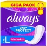 Always Daily Protect Slipeinlagen Damen Long (64 Binden), Gigapack, mit frischem