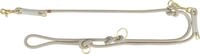 Trixie V-Leine Soft Rope, M-L, 2 m/10 mm, hellgrau - verstellbare Hundeleine f&uuml;r