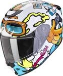 Scorpion Exo-JNR Air Fun Kinder Helm, wei&szlig;/gelb/blau, Y/L (52/53)