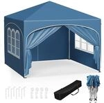 WOLTU Pavillon, Faltpavillon 3x3 m, mit 4 Seitenw&auml;nden, Partyzelt...