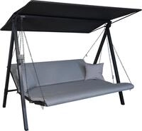 ANGERER Hollywoodschaukel Lounge Zip hellgrau wetterfest | Gartenschaukel Made in