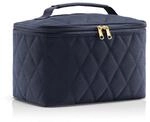 reisenthel Cosmetic case Rhombus Midnight Gold - quadratischer Kulturbeutel,