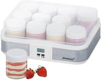 Steba JM 2 Joghurt Maschine, 12 Gl&auml;ser &agrave; 0,21 Liter, 2,5 Liter | Timerfunktion mit