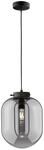 Fischer & Honsel | Pendelleuchte, Regi | schwarz matt| Glas| rauchfarben| D:...
