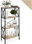 tectake&reg; Industrial Regal mit 4 Ebenen, 61,5 x 31,5 x 133,5 cm, Standregal,