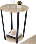 tectake&reg; M&ouml;bel, Beistelltisch rund, runder Tisch Holz, Couchtisch rund,...