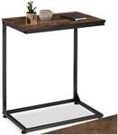 tectake&reg; Beistelltisch Holz Metall, Wohnzimmertisch, Couchtisch C-Form,...