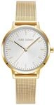 Julie Julsen Damen Uhr - Elegante Edelstahl Armbanduhr mit wei&szlig;em Zifferblatt -