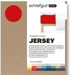 Schlafgut Easy Jersey Spannbettlaken 120x200 bis 130x200 Red Deep,...