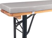 TexDeko&reg; Bierbankauflage gepolstert 220x25x4cm XL f&uuml;r Bierzeltgarnitur Bankauflage