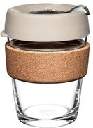 KeepCup Brew Cork - Wiederverwendbare Kaffeetasse aus geh&auml;rtetem Glas und Naturkork