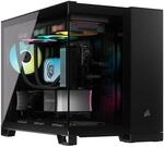 CORSAIR iCUE Link 2500X RGB geh&auml;rtetes Glas mATX Mid-Tower Dual Chamber PC Geh&auml;use