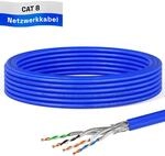 HB-DIGITAL 10m CAT 8 Netzwerkkabel LAN Kabel Verlegekabel Ethernet Installationskabel