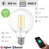 EGLO connect.z Smart-Home LED Leuchtmittel E27, G95, ZigBee, App und Sprachsteuerung