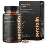 serotalin Active Men Maca Kapseln | Bockshornklee mit Shilajit, schwarzes Maca &