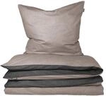 Schiesser Bettw&auml;scheset Doubleface | 2-teilig | Zweifarbig | Feinbiber | 100%