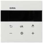 Gira 5394112 System 3000 Raumtemperaturregler BT, Fl&auml;chenschalter, reinwei&szlig;