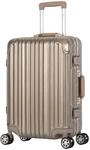 Travelhouse London Boardkoffer 55cm &middot; Aluminium-Rahmen &middot; Polykarbonat Hartschale &middot;