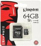 Kingston SDCX10 Micro SDHC 64GB Class 10 Speicherkarte