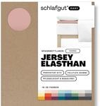 Schlafgut Easy Jersey Elasthan Topper Spannbettlaken 120x200 bis 130x220 Purple...