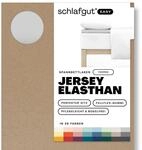 Schlafgut Easy Jersey Elasthan Topper Spannbettlaken 120x200 bis 130x220 Grey...