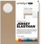 Schlafgut Easy Jersey Elasthan Spannbettlaken 140x200 bis 160x220 Sand Light,