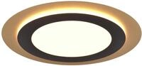 Trio Leuchten LED Deckenleuchte Morgan 641519280, Metall Schwarz matt/Goldfarbig,