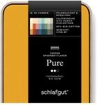 Schlafgut Pure Topper Spannbettlaken bis 200x220 cm, Yellow Deep aus 100%