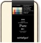 schlafgut Pure Topper Spannbettlaken 180x200 cm Bio-Baumwolle, Yellow Light