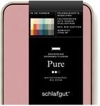 Schlafgut Pure Boxspring Spannbettlaken 180x200cm bis 200x220cm Purple Mid,