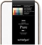 schlafgut Pure Topper Spannbettlaken 90x200 cm Bio-Baumwolle, Full-White