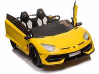 Kinderfahrzeug - 2 Sitzer Elektro Auto Lamborghini Aventador SVJ Doppelsitzer -