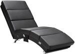 Casaria&reg; Relaxliege Massage Heizfunktion 186x89x55cm Ergonomisch Kunstleder