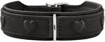 HUNTER Soho X Love Hundehalsband | Rindsleder, geschmeidig, gepolstert &