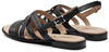 CAPRICE Damen Sandalen flach aus Leder mit Fußbett, Schwarz (Black Nappa), 39 EU