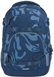 coocazoo Schulrucksack Mate &bdquo;Breaking Waves&rdquo;, blau, ergonomischer & anpassbarer